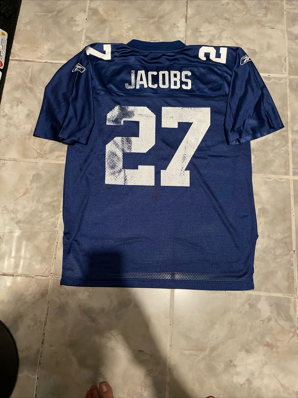 Vintage Reebok New York Giants Brandon Jacobs Jersey On Field SZ M